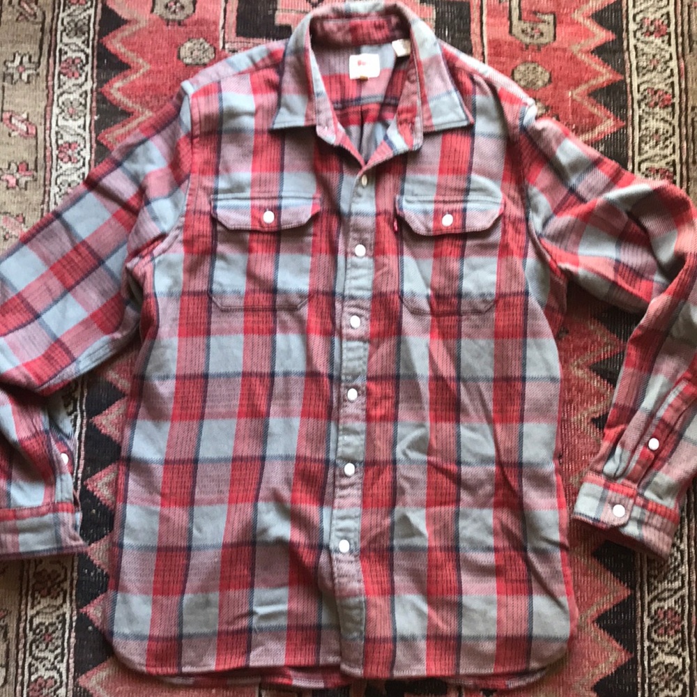 Red and gray flannel by Levi’s